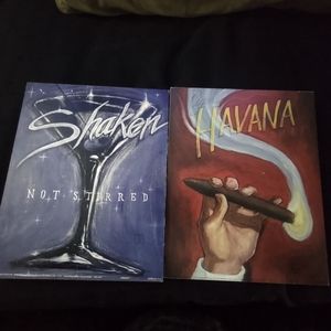 Man cave Martini & cigar wall decor bar decor